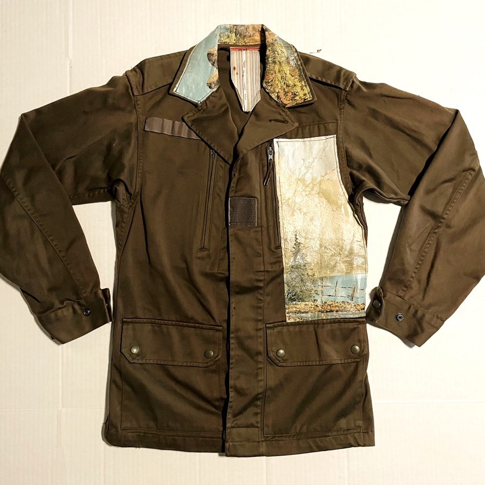 RARE Swarm for Anthropolgie Cargo Military jacket